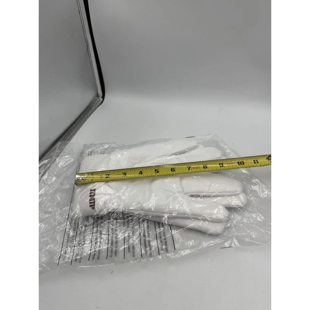 One Size M&M White Costume Gloves NEW IN PACKAGING
